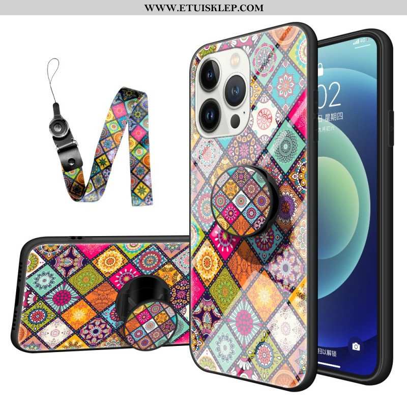 Etui do iPhone 15 Pro Patchwork